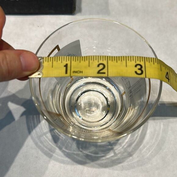 Vtg Osborne Kemper Thomas Oil Refinery Rocks Glasses Set Drinkware Industrial - Picture 6 of 9